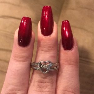 Sterling silver heart ring